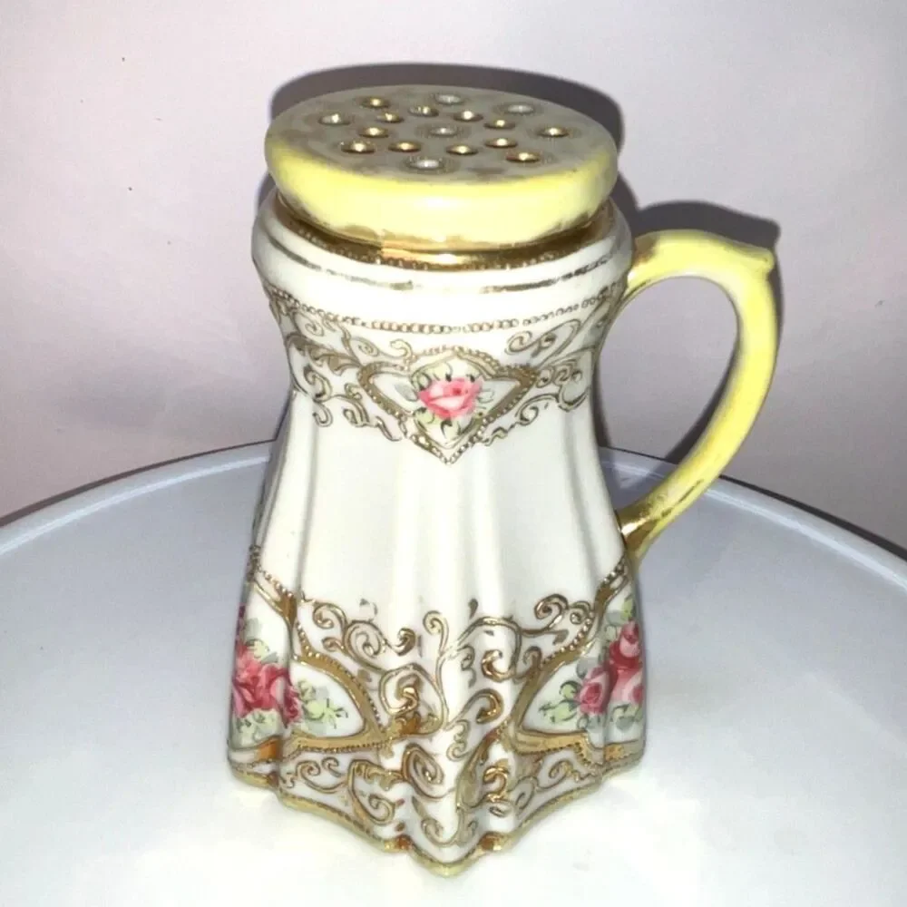 Gorgeous antique Nippon sugar shaker sugar sifter hand painted must see